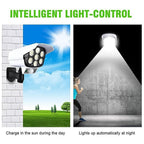 Remote control for easy operation of the solar motion sensor dummy security camera light.
