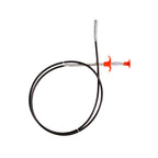 Flexible drain cleaning brush, 160 cm long, for effective clog removal.