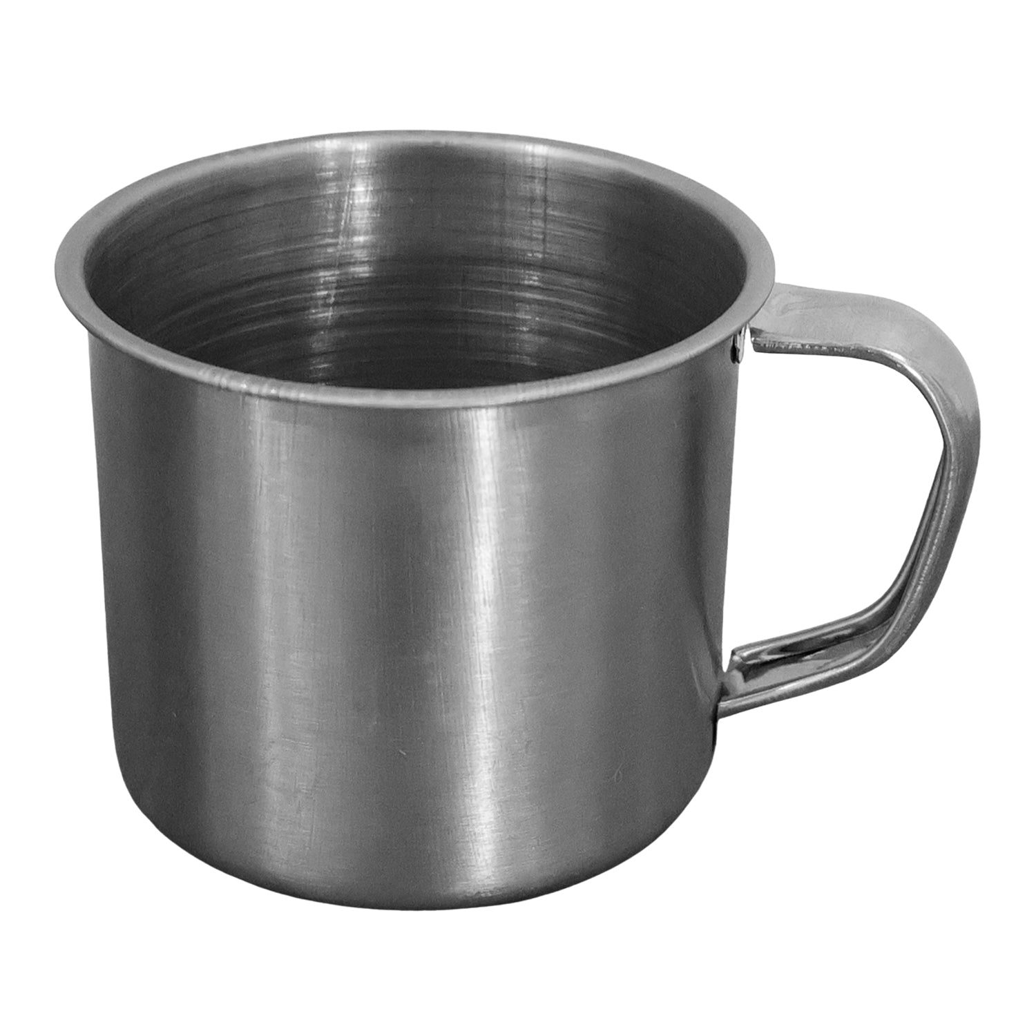Multipurpose stainless steel cup with rugged design for outdoor use