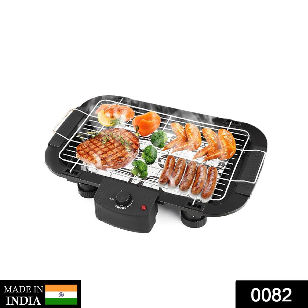 Compact 2000W electric indoor grill with non-stick surface.
