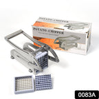 ChefAura French fries cutter with two interchangeable stainless steel blades ready for use.