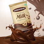 Top view of Chocotown Milk Chocolate Compound Slab, 500gm, ready for baking.