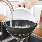 Draining bowl for fruits and vegetables