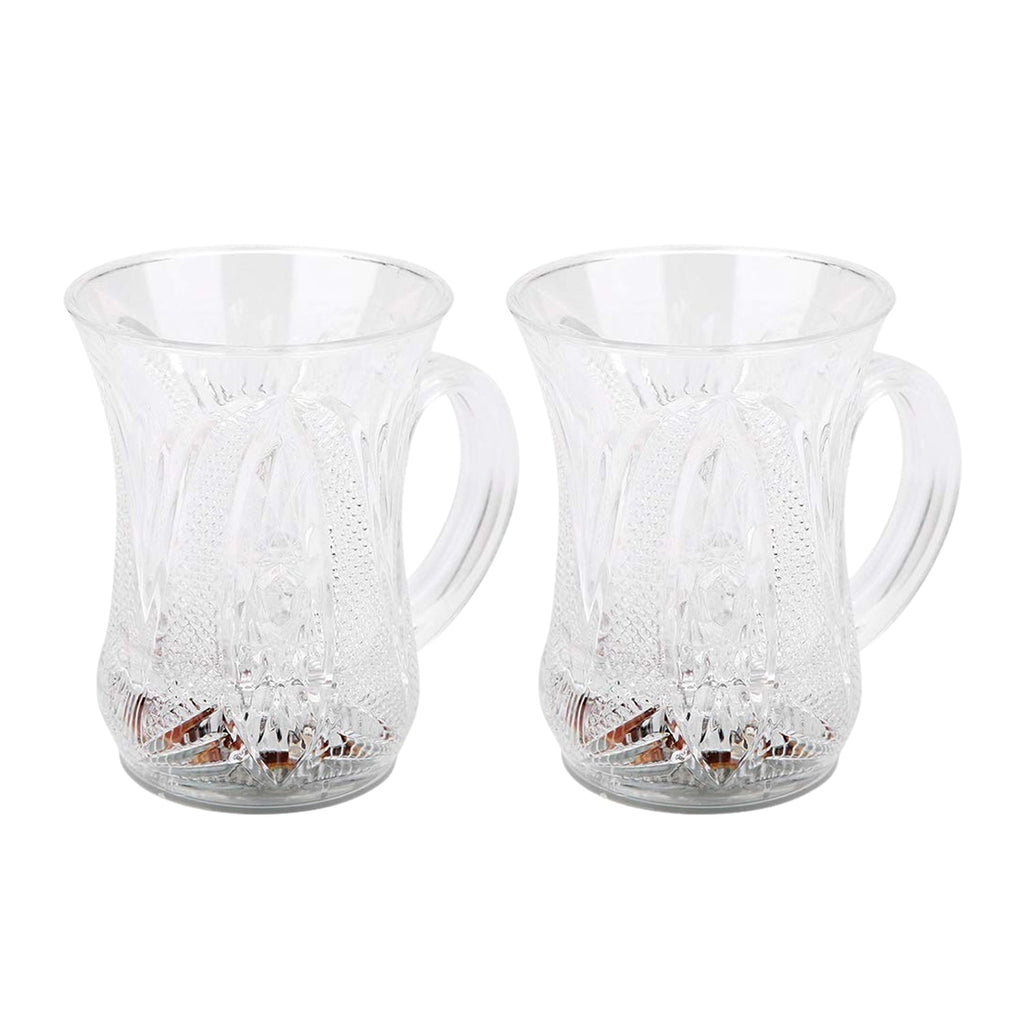 A set of flashing LED cups, showcasing their water-activated light feature in a dark setting.