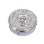 Detailed shot showing the secure lid of the snack storage container.