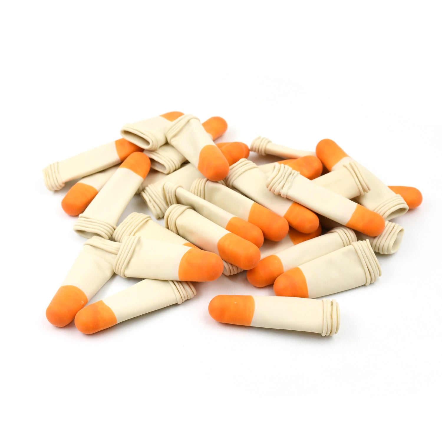 Assorted sizes of silicone finger protectors for versatile applications.