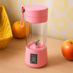 Chef’s Embrace Portable USB Electric Juicer with 6 blades, ideal for making fresh smoothies.