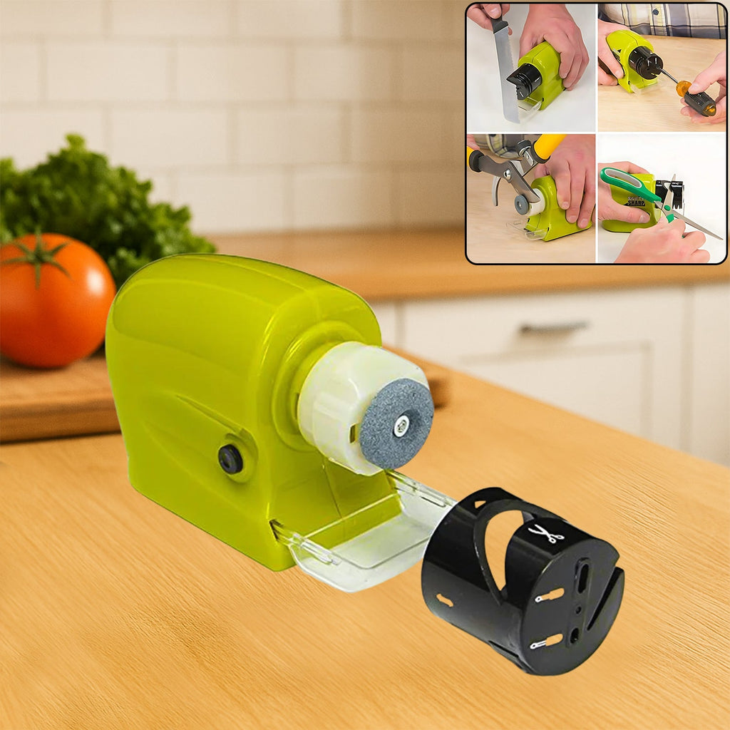 Main view of the Cordless Knife Sharpener, ready for use in any kitchen.