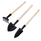 The complete 3-piece Kids Garden Tools Set displayed neatly.