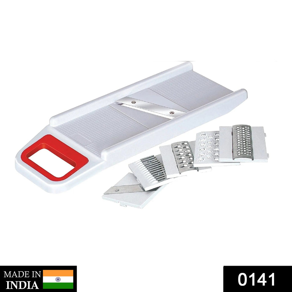 Complete set of Quickslice's 6-in-1 Multipurpose Slicer with all components neatly arranged.