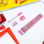 Wooden pencils, eraser, sharpener, and diary from the Kids' Stationery Kit.