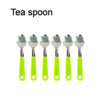 The full 24-piece stainless steel cutlery set arranged on a white background.