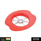 Close-up of the Quickslice fruit slicer showing its ergonomic design.