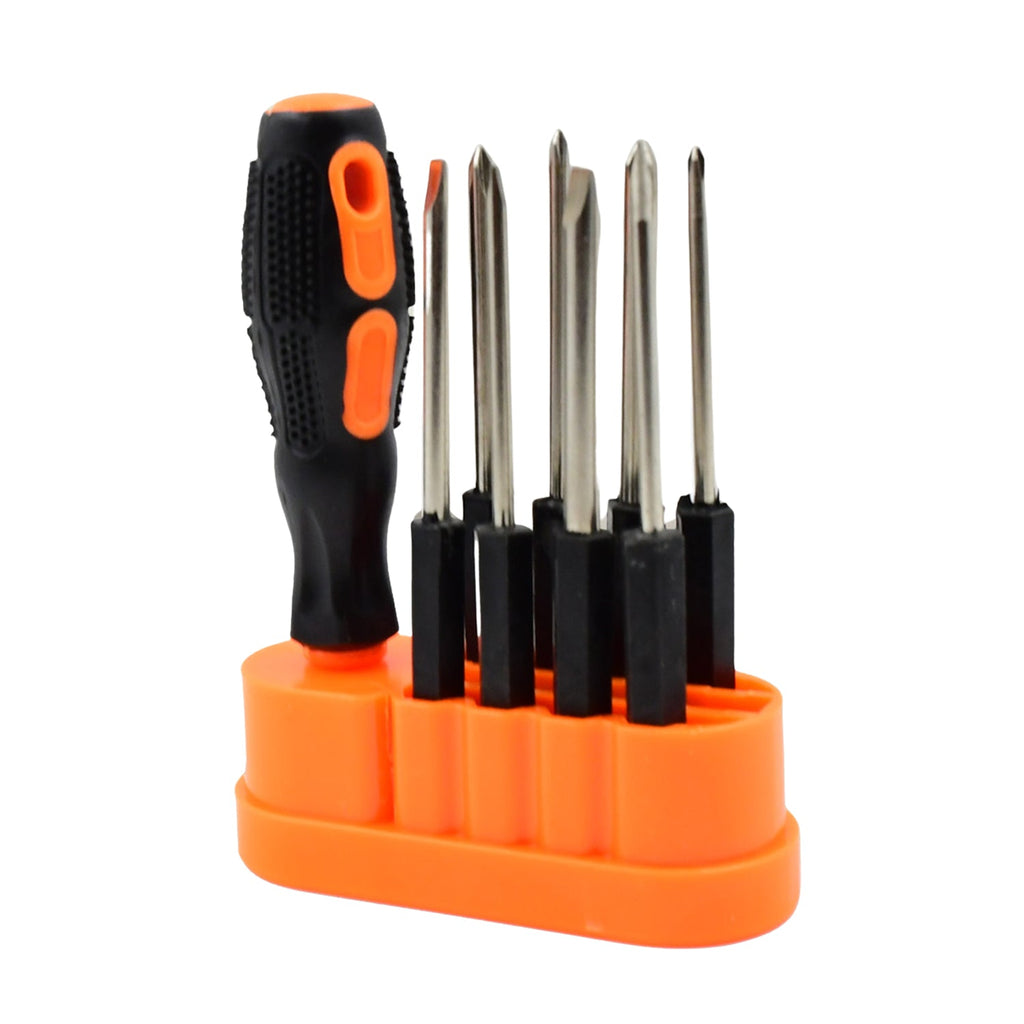 Components of the multi-functional precision screwdriver kit laid out for inspection.