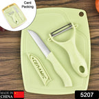 Close-up of sharp stainless steel blades on the utility and paring knives.