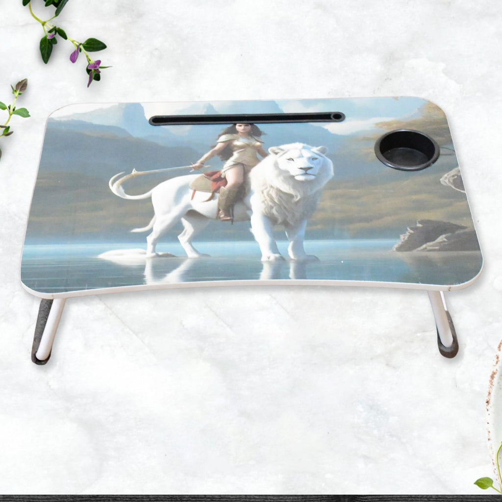 Versatile laptop desk displaying a mixed cartoon pattern.