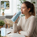 Plastic 800ml water bottle in mix colors, leakproof design for daily hydration