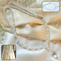 Luxury crystal pearl beaded curtain tieback with teardrop pendant