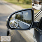 360¡ Rotating Wide Angle Blind Spot Mirror on car side mirror