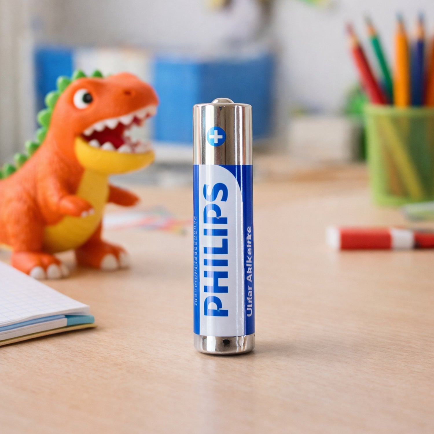 AAA ultra alkaline battery single piece with clear label
