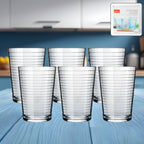 Plastic Ringo Glass with 300ml capacity showcasing crystal-clear clear body and wide base