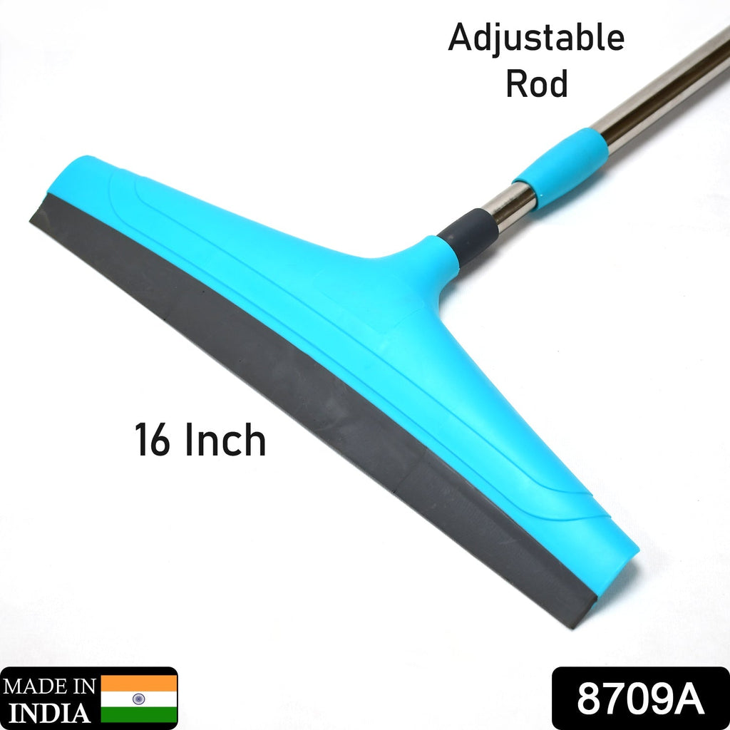 Pro Clean adjustable floor wiper demonstrating its sturdy head.