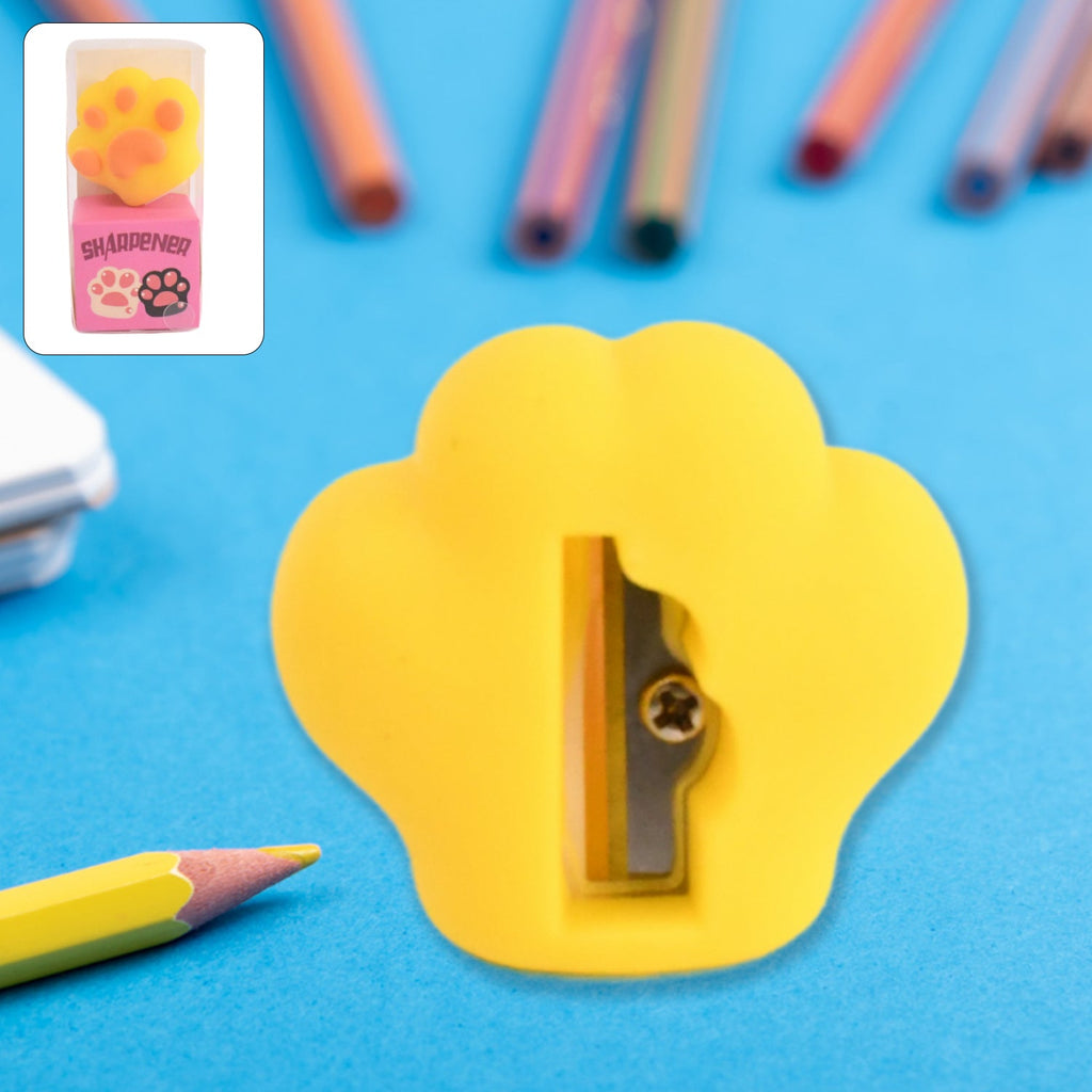 2 in 1 Pencil Sharpener and Eraser for Kids with cartoon design