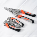 8-in-1 wire stripper pliers with ergonomic soft grip handle