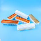 Veepee 6-piece washing brush set with multi-color bristles and wooden handles