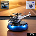 Close-up view of the solar powered helicopter air freshener diffuser
