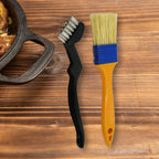 Two basting brushes in their retail packaging.