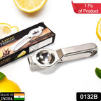 Close-up view of the robust Stainless Steel Lemon Squeezer, highlighting its sturdy construction.