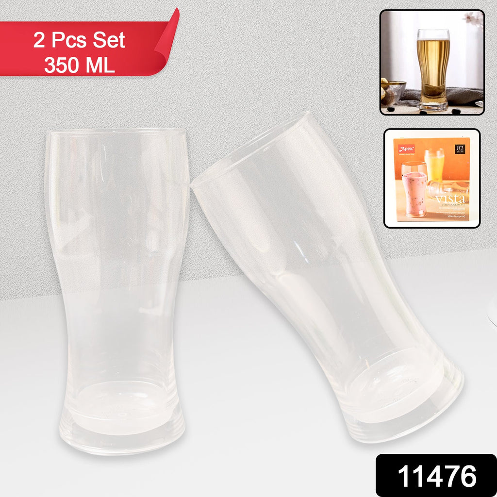 Durable plastic glass set ideal for serving beverages safely