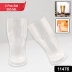 Durable plastic glass set ideal for serving beverages safely