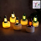 Set of 6 decorative LED lantern candles providing warm glow for home and festive lighting