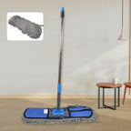 Pro Clean Wet & Dry Floor Mop with long aluminium handle and cotton pad, ready for use.