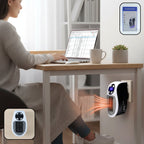 Compact ceramic fan heater ideal for small rooms