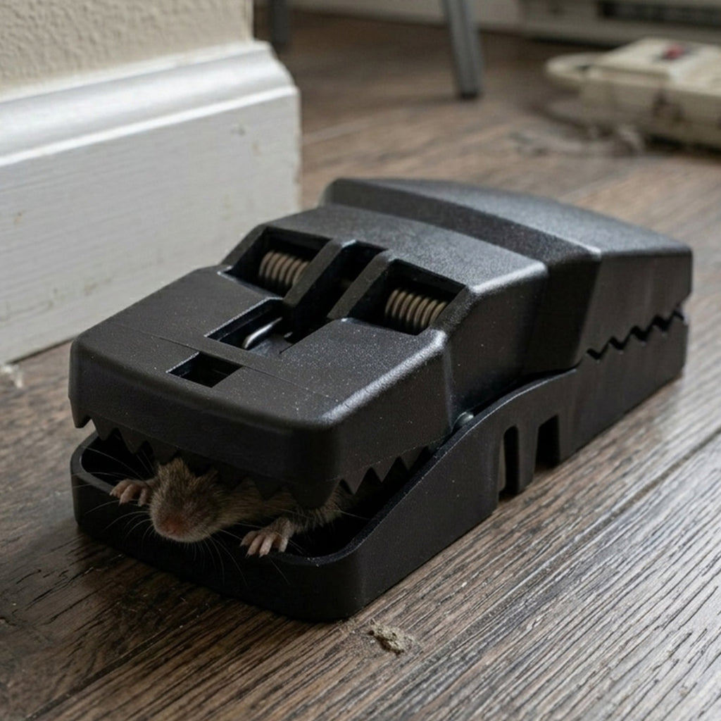 Heavy duty reusable mouse trap for pest removal