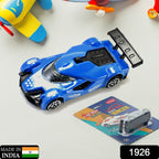 Close-up of a detailed Die-Cast Street Racer Car, showcasing its metal finish.