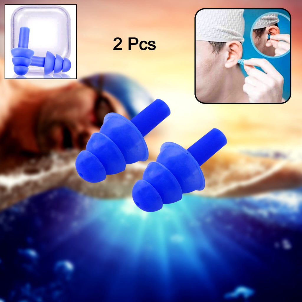 Set of two XcelSafe foam ear plugs, designed for maximum comfort and effective noise reduction for sleeping.