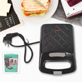 ChefMates Sandwich Maker with non-stick plates, ready to use.