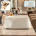 Waterproof travel makeup organizer pouch with zippered opening