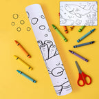 Educational giant coloring roll by Little Learners with marine designs