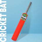 Lightweight HDPE plastic cricket bat for children, close-up view.