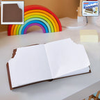 Stack of Chocolate Diary Notebooks, ideal for gifting or school supplies.