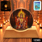 Soft glowing Hanuman Ji LED night light creating a serene spiritual ambiance