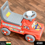 Toddler push car featuring a comfortable backrest and sturdy design.