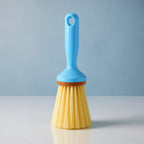 Short handle plastic cleaning brush with sturdy bristles
