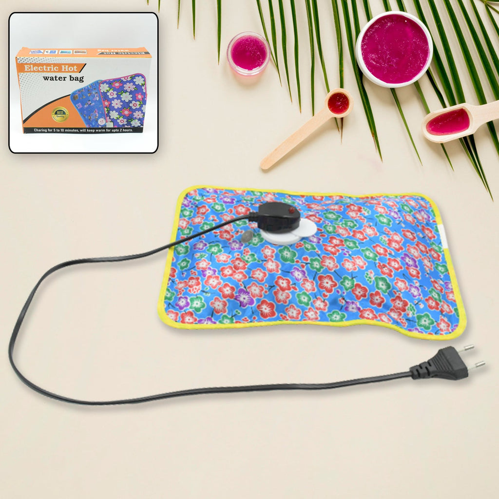 Electric Hot Water Bag for soothing pain relief, a front view.