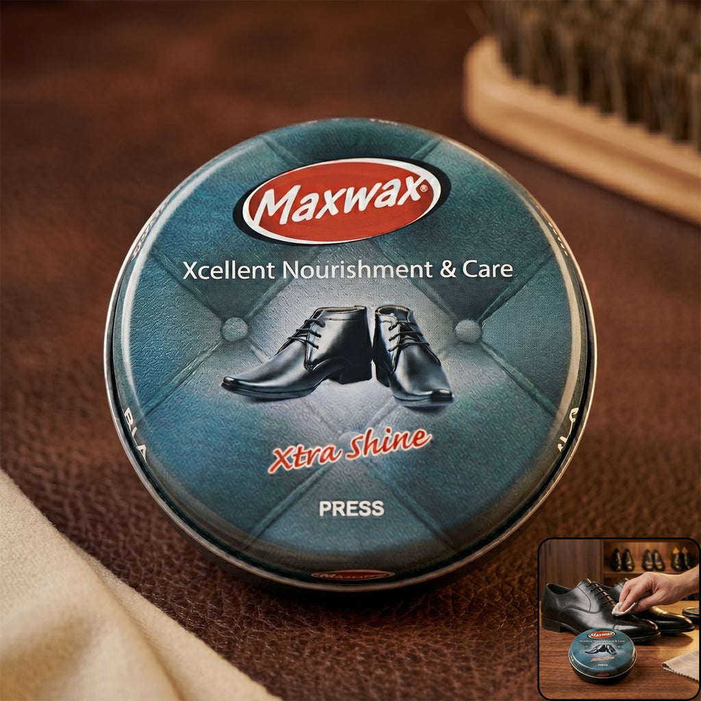 Black shoe polish cream for leather footwear with smooth application